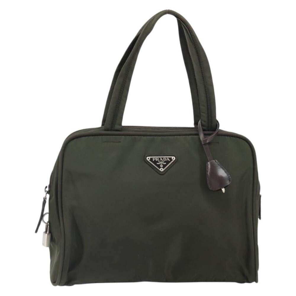 Prada Nylon Handbag Khaki Green